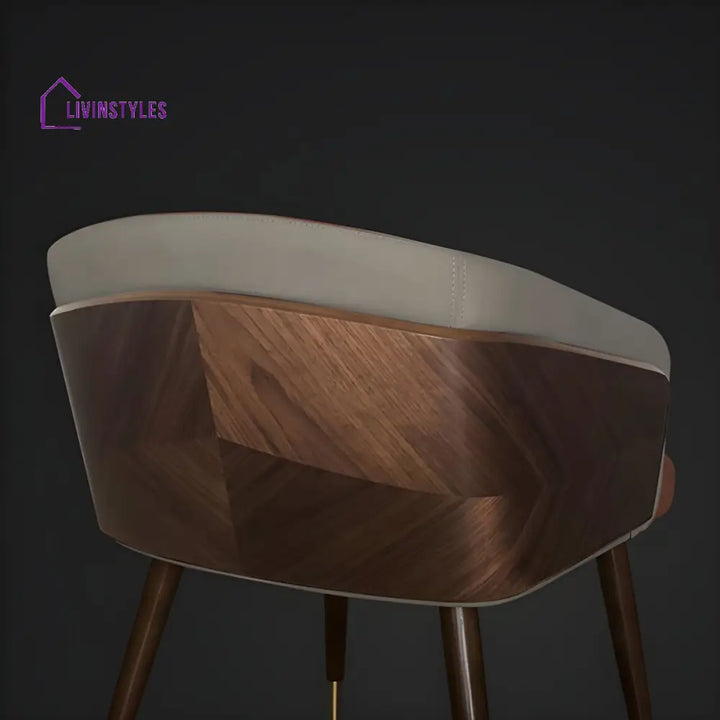Harisha Wooden Dining Chair | Velvet Fabric | High Density Foam