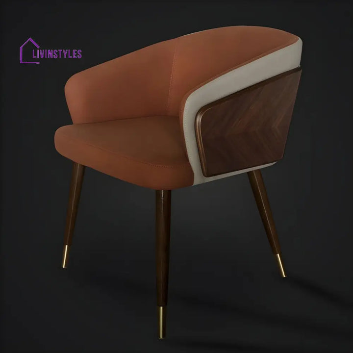 Harisha Wooden Dining Chair | Velvet Fabric | High Density Foam