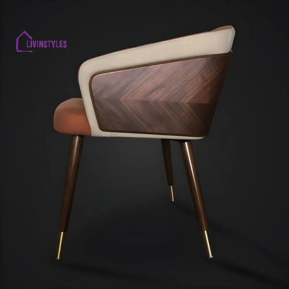 Harisha Wooden Dining Chair | Velvet Fabric | High Density Foam