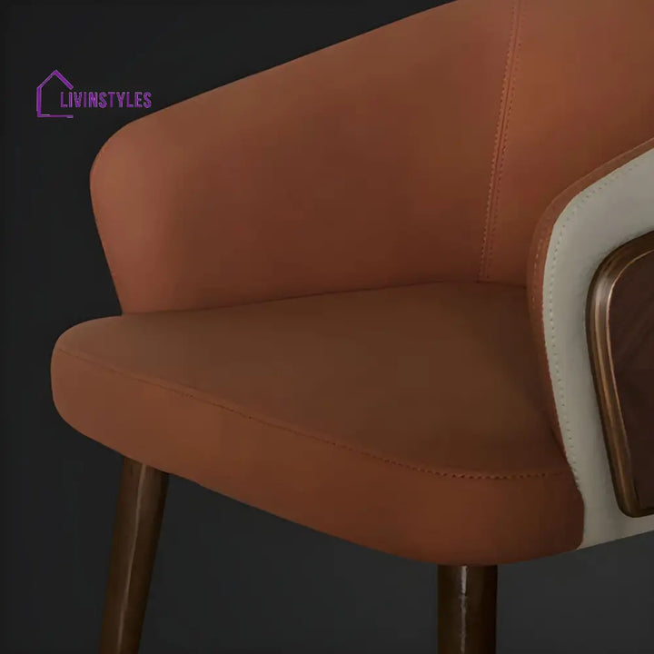 Harisha Wooden Dining Chair | Velvet Fabric | High Density Foam