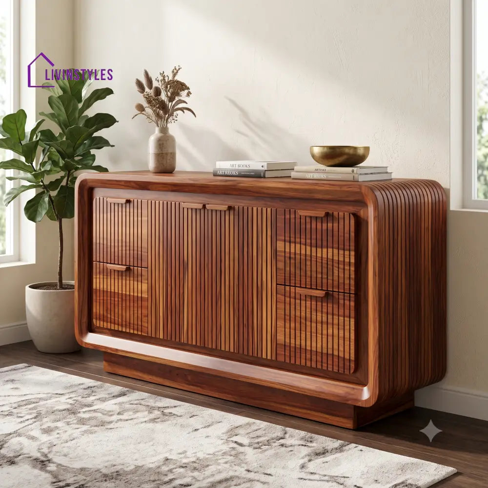Haritha Premium Wooden Sideboard and Cabinet for Living Room
