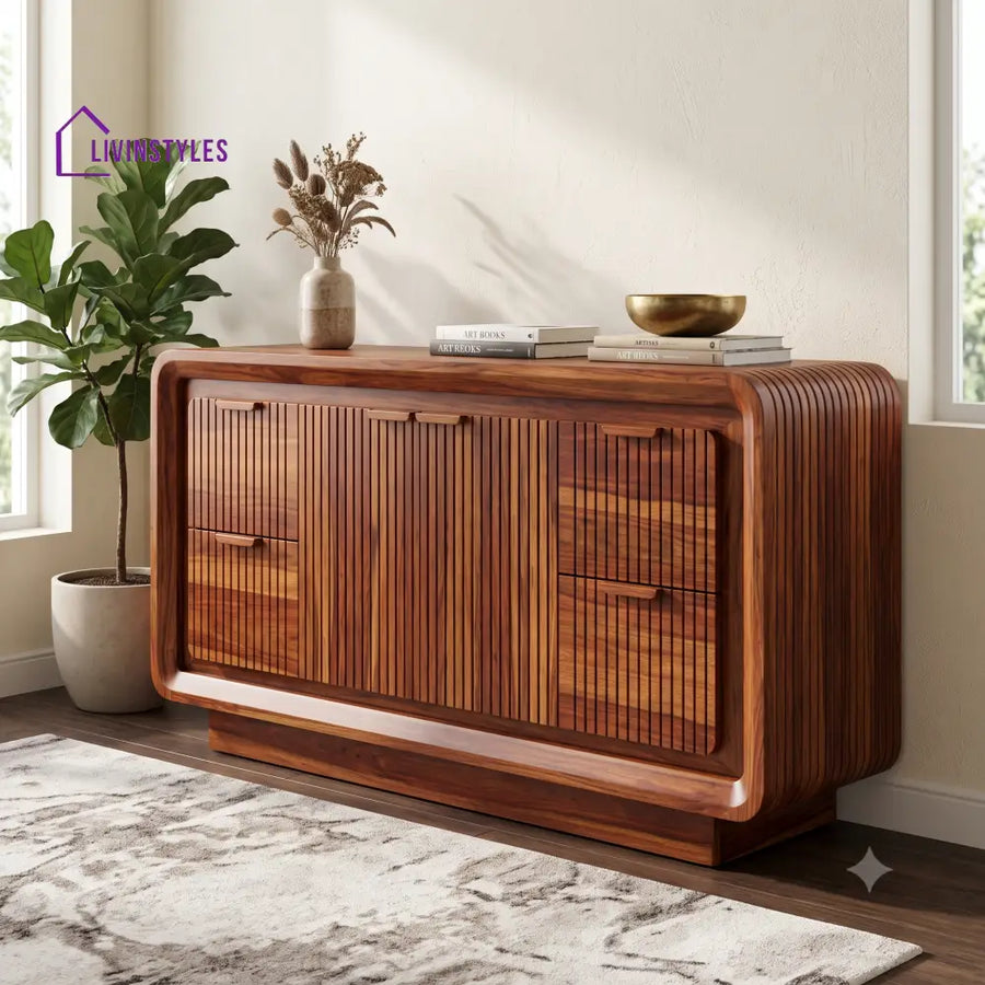 Haritha Premium Wooden Sideboard and Cabinet for Living Room