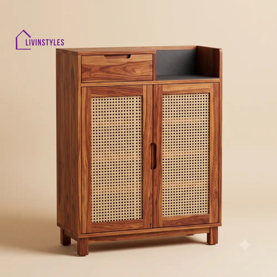 Haritha Wooden Shoe Rack for Home | Shoe Cabinet