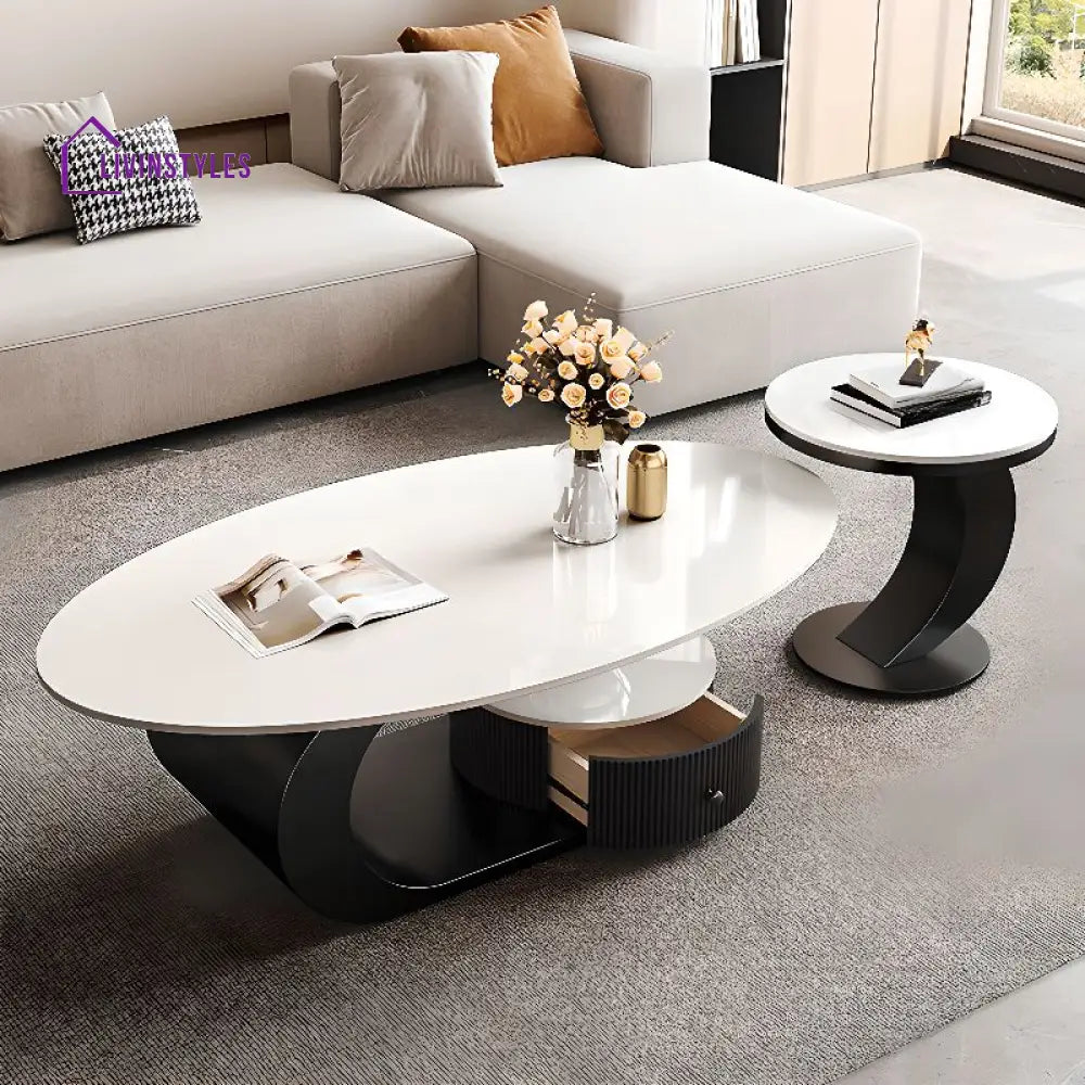 Harleen Stainless Steel Coffee Table for Living Room