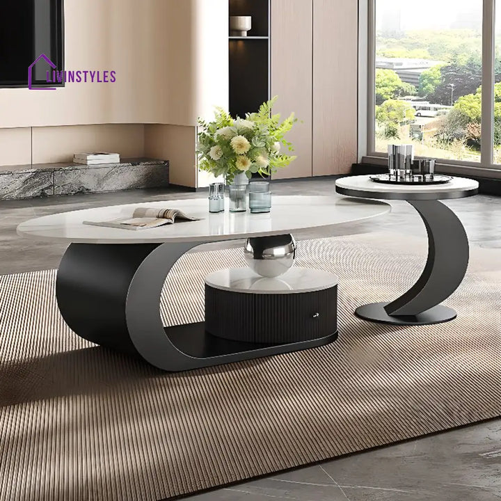 Harleen Stainless Steel Coffee Table for Living Room