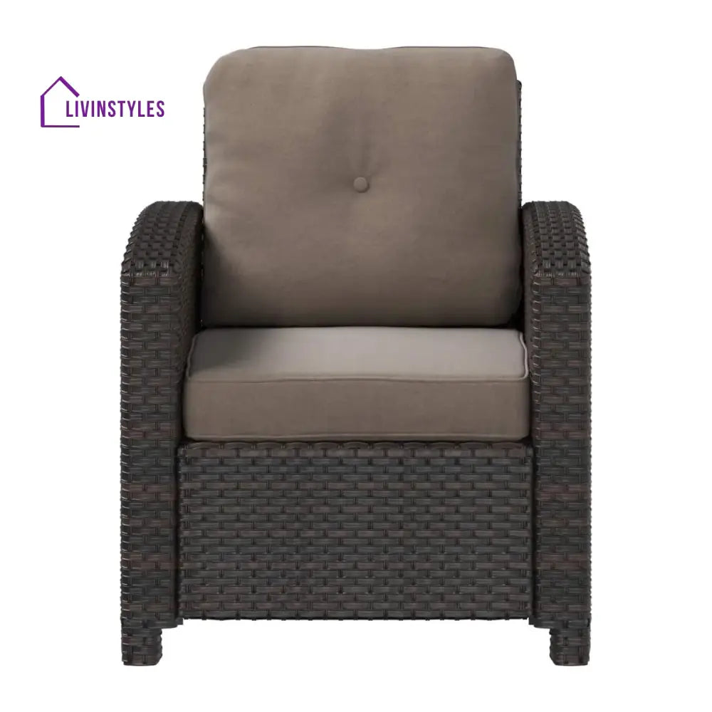 Harper 1-Piece Outdoor Wicker Single Seater Sofa - Sofa Set