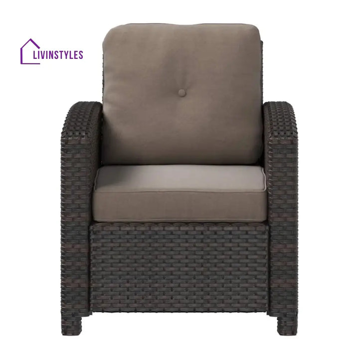 Harper 1-Piece Outdoor Wicker Single Seater Sofa - Sofa Set