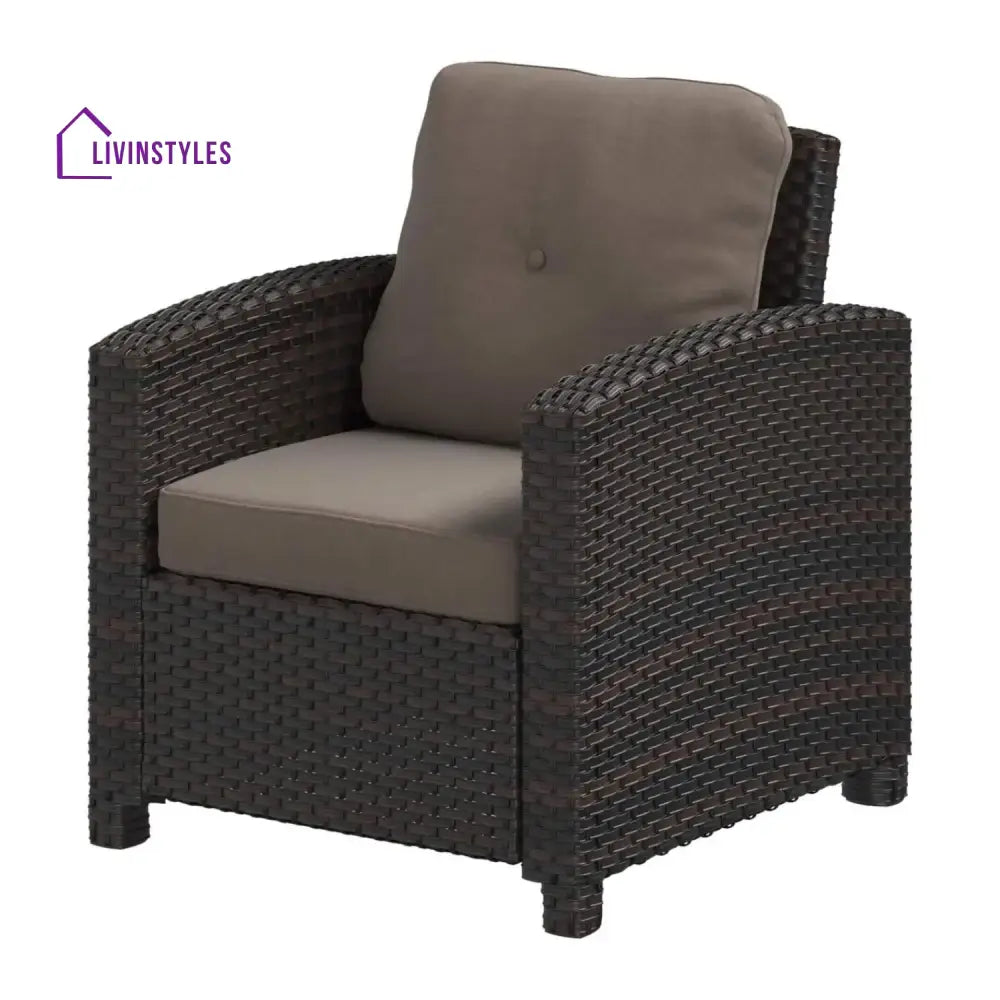 Harper 1-Piece Outdoor Wicker Single Seater Sofa - Sofa Set