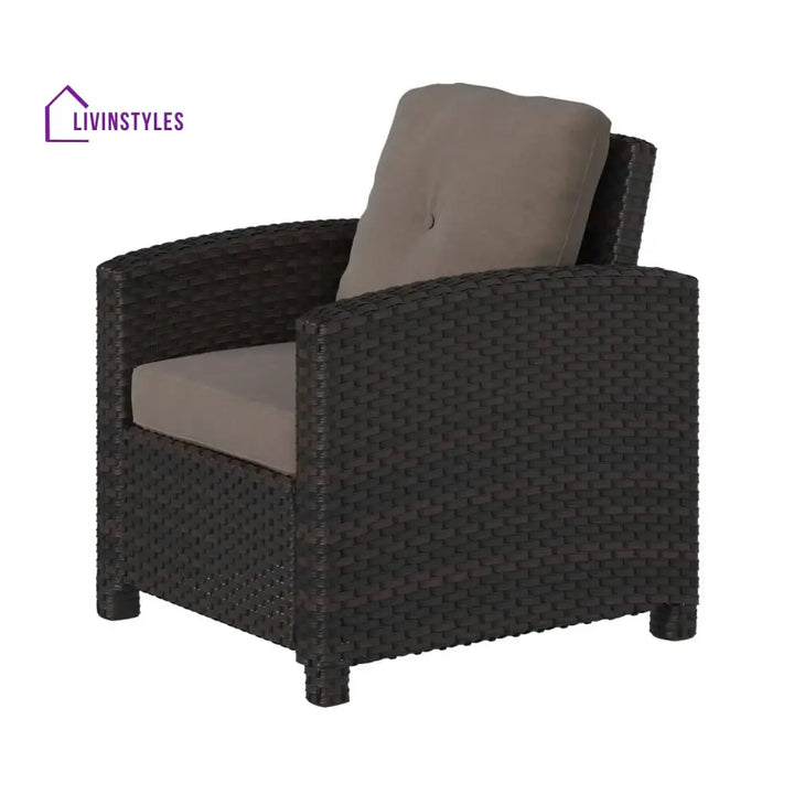 Harper 1-Piece Outdoor Wicker Single Seater Sofa - Sofa Set