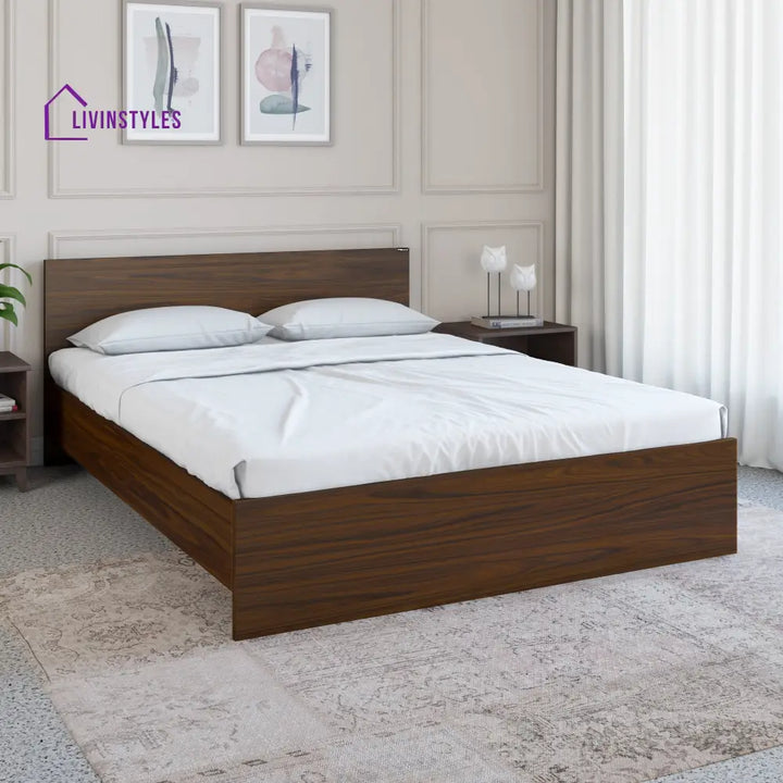 Ivan King Bed (Walnut) Walnut Home Furniture