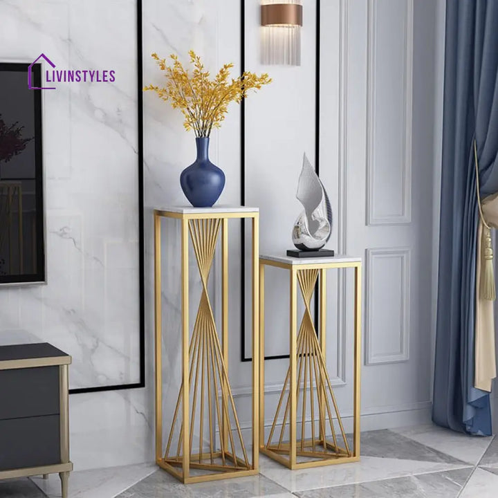Harpreet Metal Plant Stand For Balcony - Set Of 3