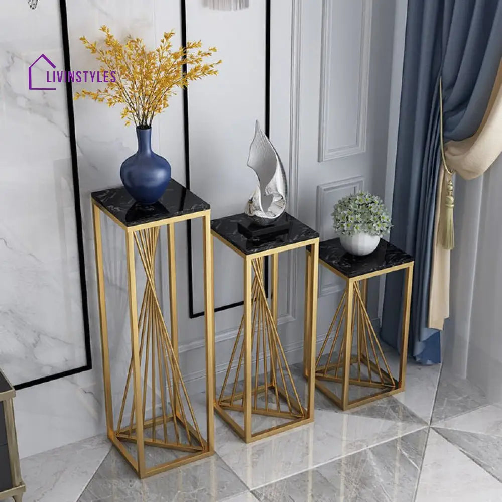 Harpreet Metal Plant Stand For Balcony - Set Of 3