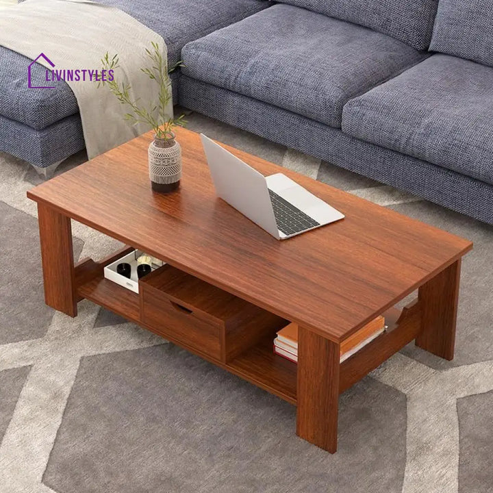 Harsh Solid Wood Coffee Table for Living Room