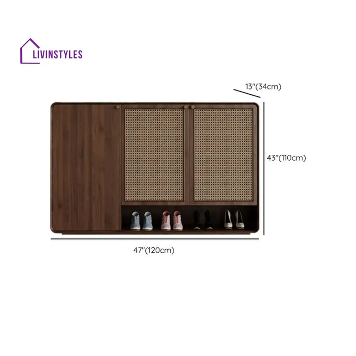 Harsh Solid Wood Shoe Rack for Living Room | Hallway | Entryway
