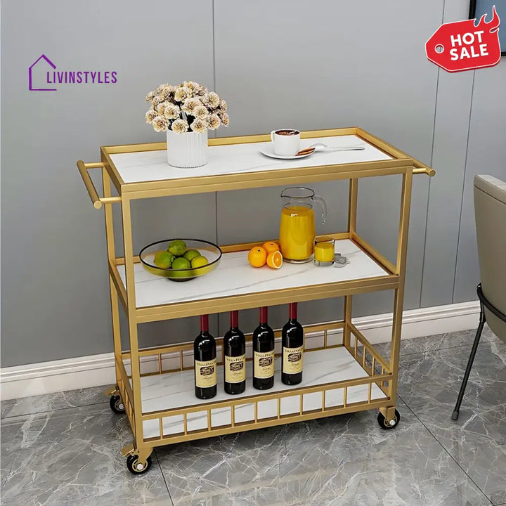 Harsh Stainless Steel Kitchen Trolley