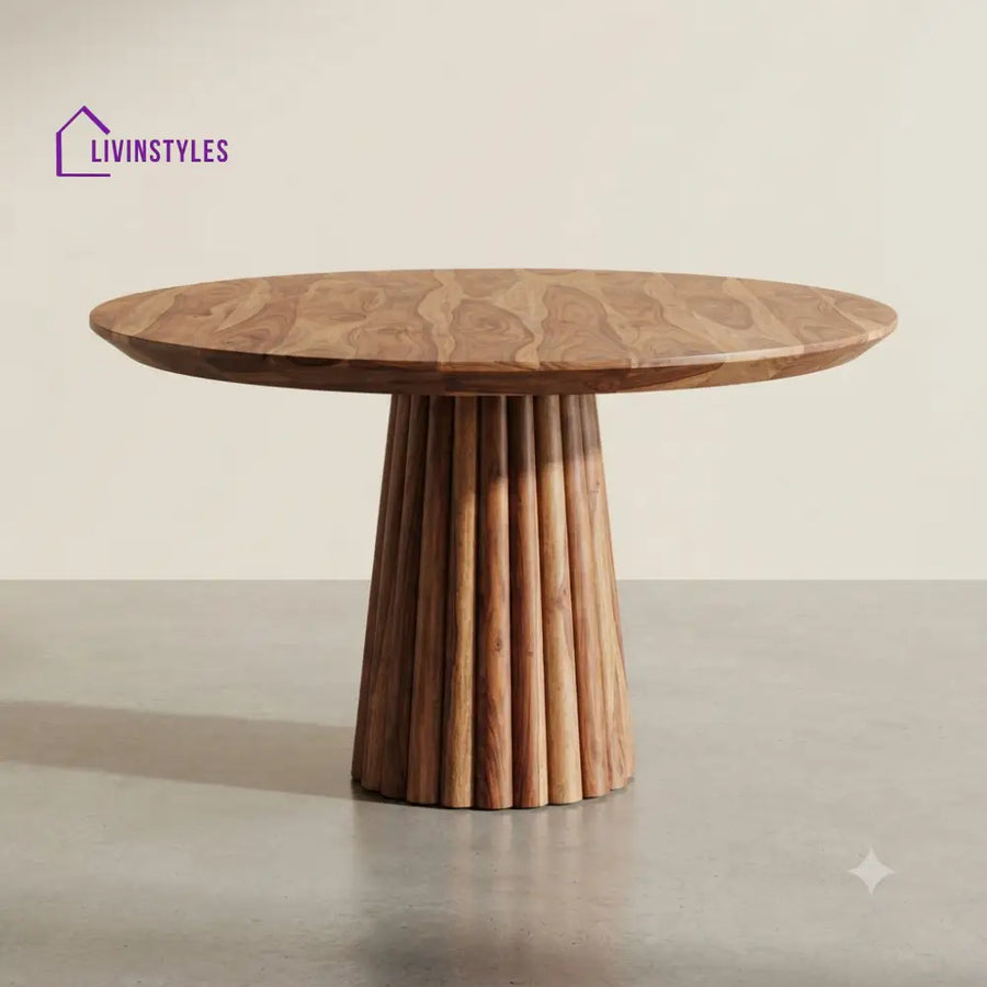 Harshika Wooden Round Dining Table