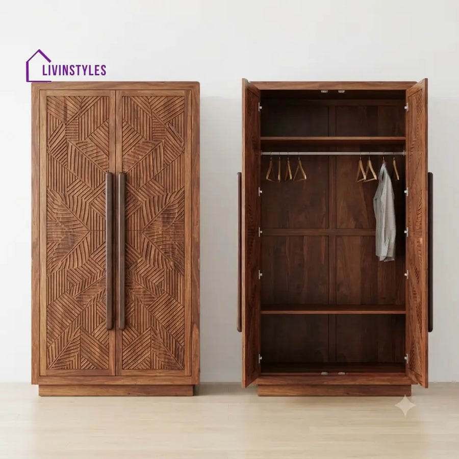 Harshika Wooden Wardrobe for Clothes | Cupboard for Clothes