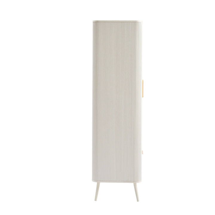 Amador 2 Door Wardrobe with Drawer - Warm White Wardrobe