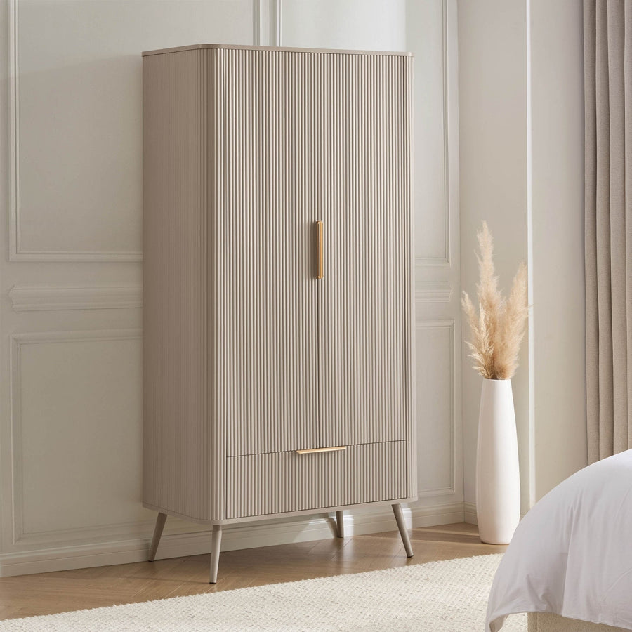 Aldo 2 Door Wardrobe with Drawer Wardrobe