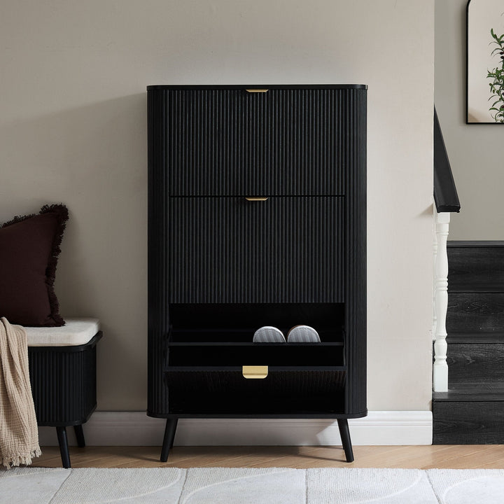 Marcos Shoe Cabinet - Black