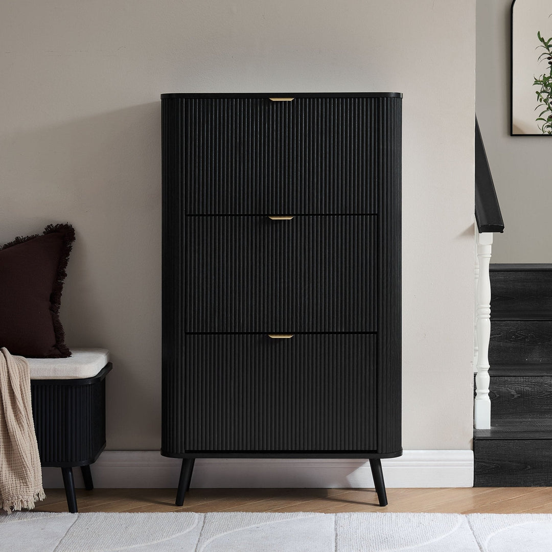 Marcos Shoe Cabinet - Black