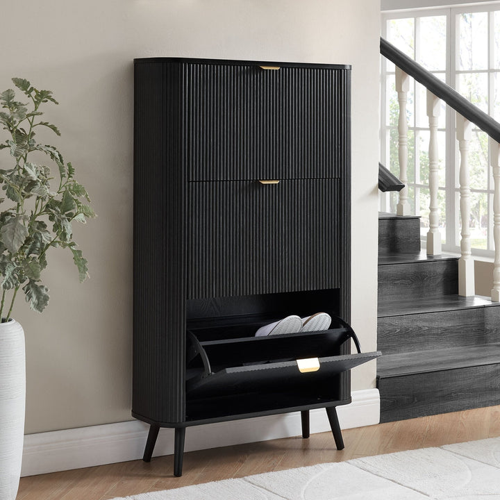 Marcos Shoe Cabinet - Black