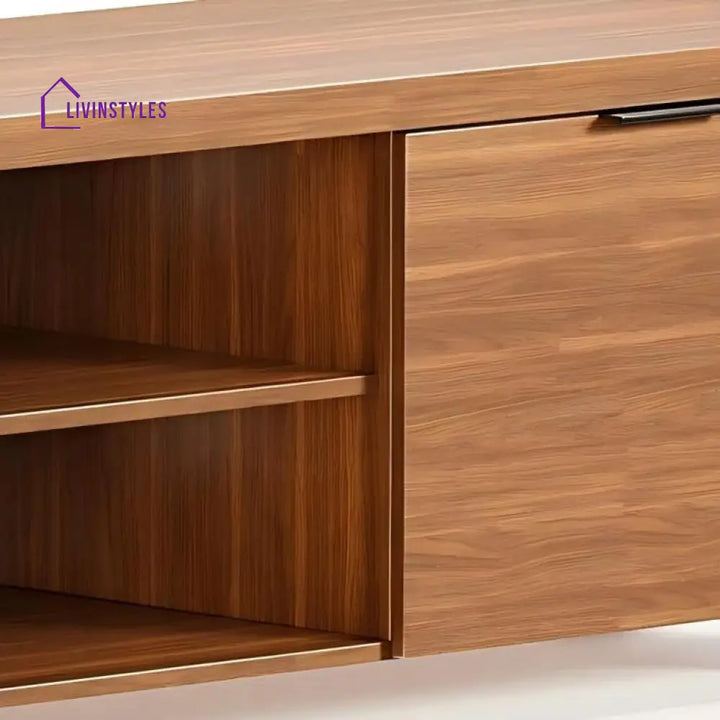 Hazel Wood Finish Tv Unit Stand for Living Room