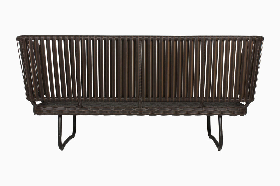 Lydie Outdoor Sofa Set 2 Seater, 2 Single seater and 1 Center Table (Dark Brown)