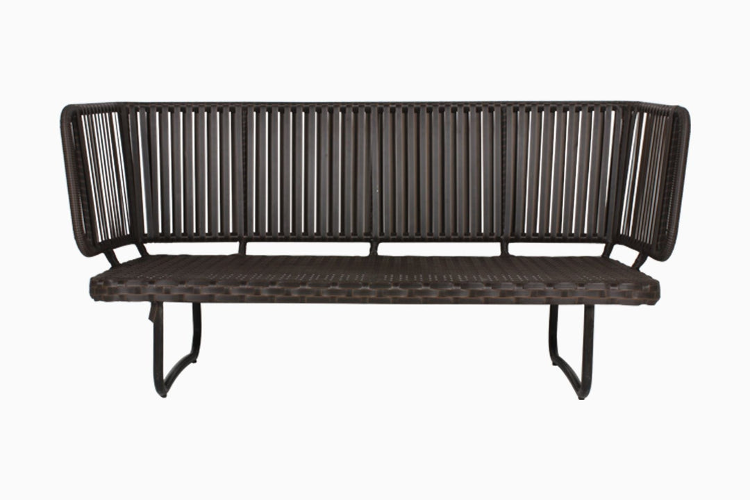 Lydie Outdoor Sofa Set 2 Seater, 2 Single seater and 1 Center Table (Dark Brown)