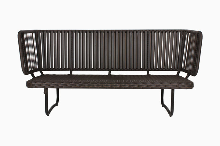 Lydie Outdoor Sofa Set 2 Seater, 2 Single seater and 1 Center Table (Dark Brown)