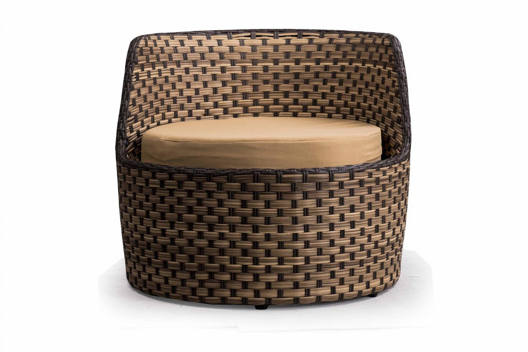 Leo Outdoor Patio Seating Set 2 Chairs and 1 Table Set (Arabica)