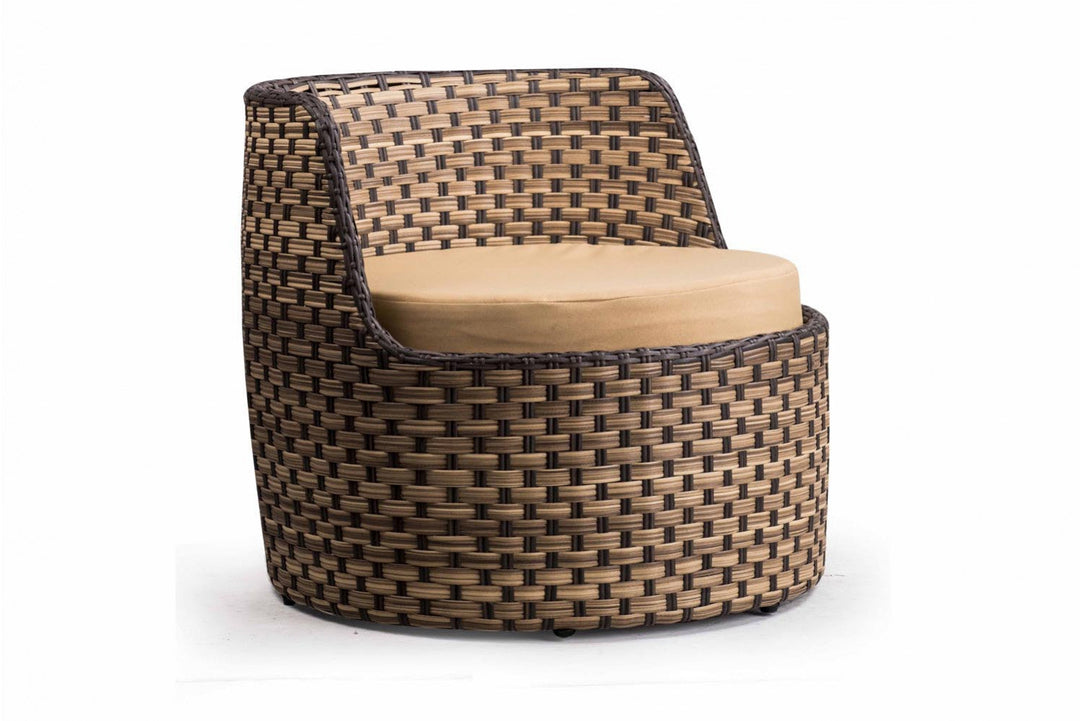 Leo Outdoor Patio Seating Set 2 Chairs and 1 Table Set (Arabica)