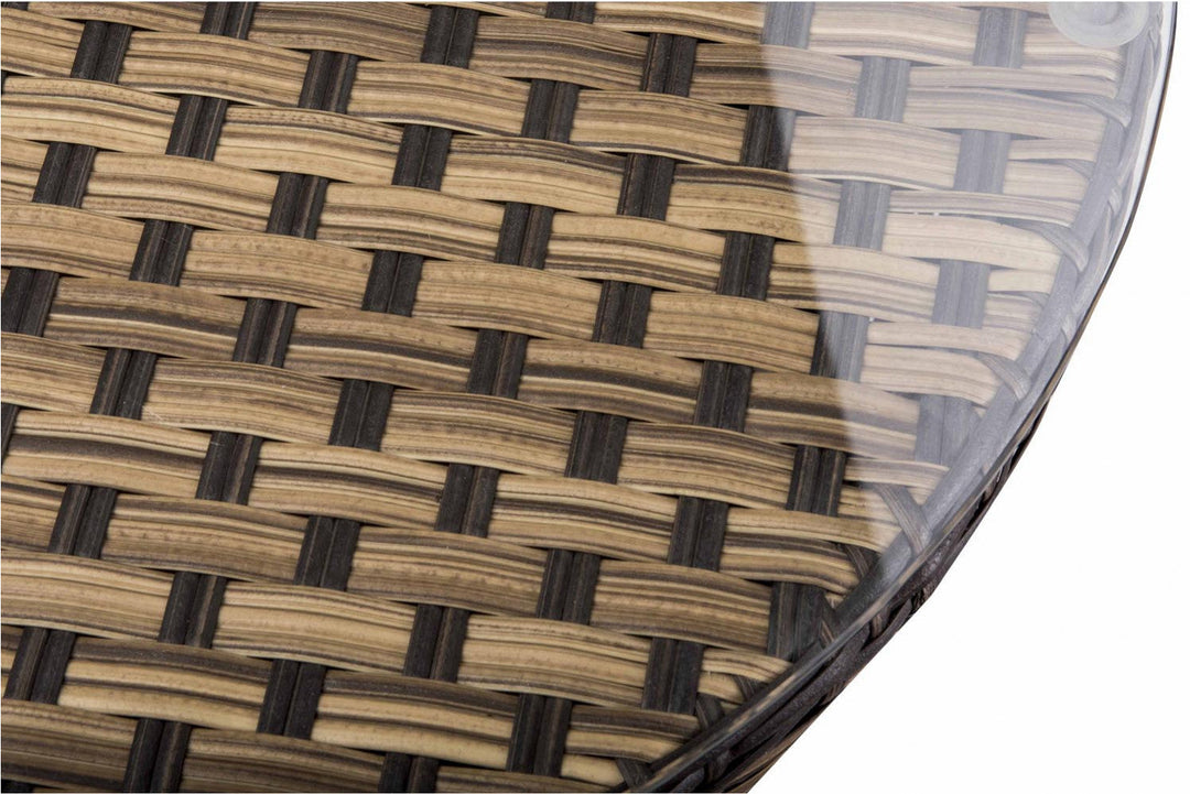 Leo Outdoor Patio Seating Set 2 Chairs and 1 Table Set (Arabica)