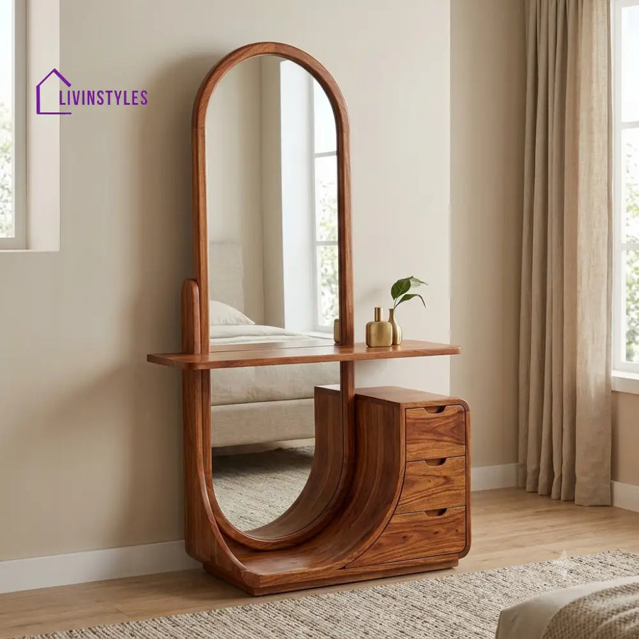 Hector Premium Solid Wood Dressing Table for Bedroom | New Designer Dressing Unit