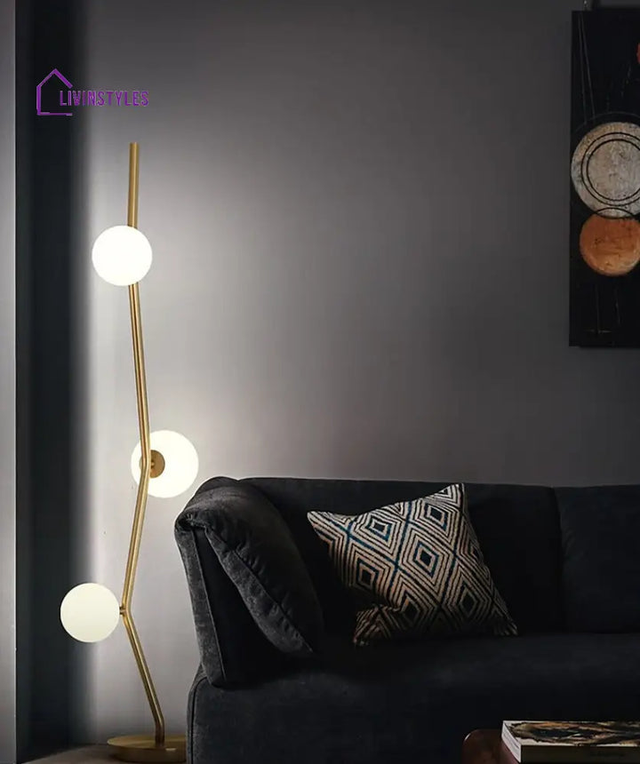 Heera Creative Glass Balls Branch Floor Lamp Lamps