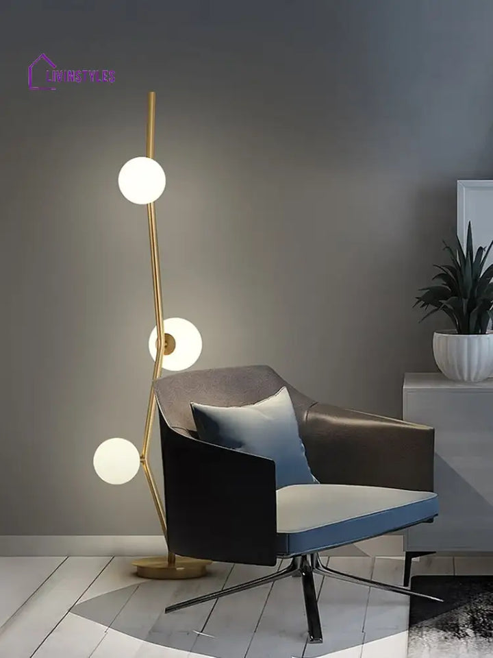 Heera Creative Glass Balls Branch Floor Lamp Lamps