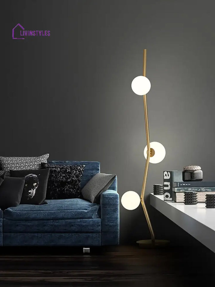 Heera Creative Glass Balls Branch Floor Lamp Lamps