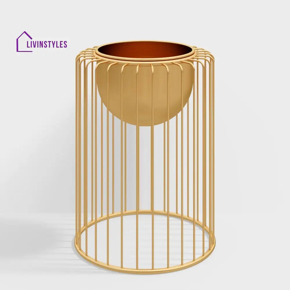 Helena Plant Stand For Indoors In Gold Color Stands