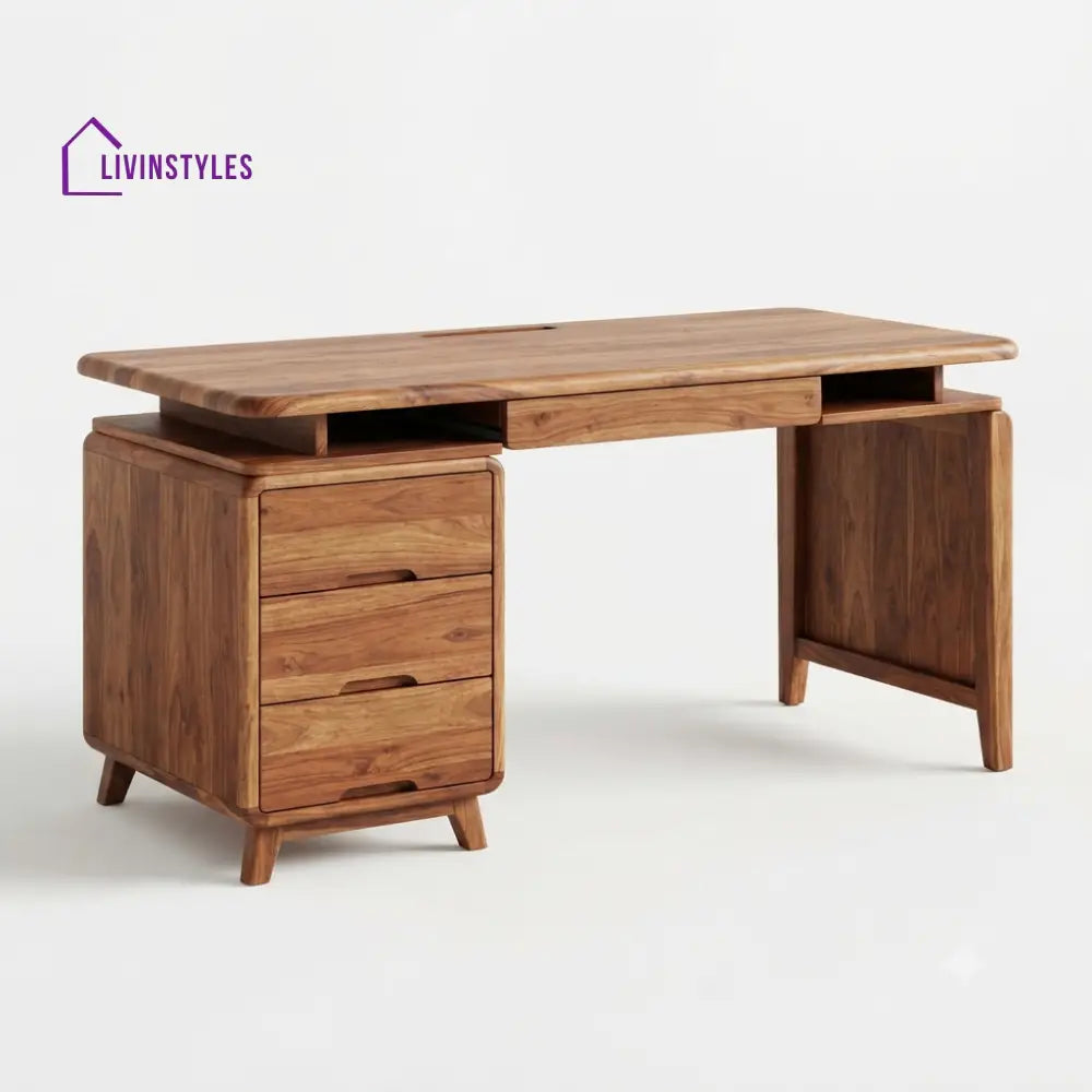Hemalatha Sheesham Wood Study Table for Home | Wooden Study Table