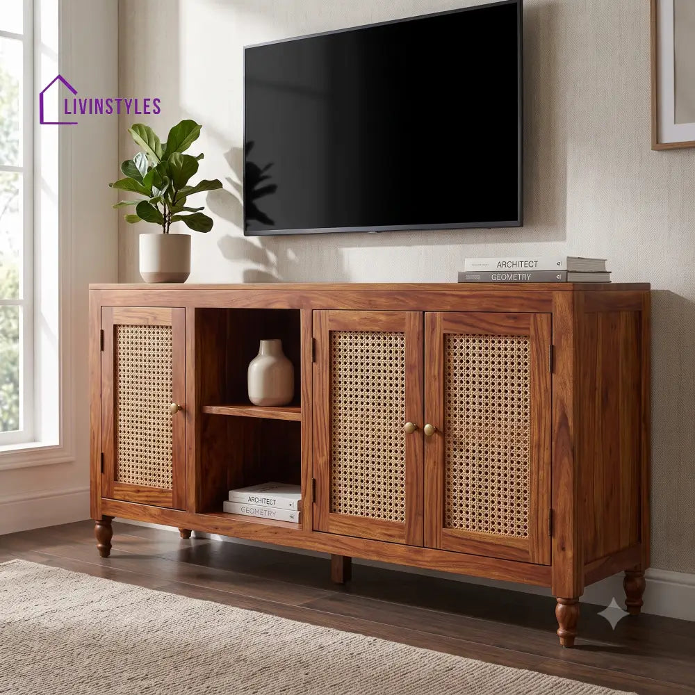 Hemalatha Sheesham Wood Tv Unit for Living Room | Tv Cabinet | Tv Console