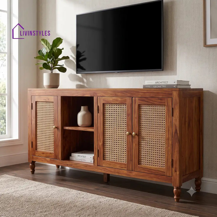 Hemalatha Sheesham Wood Tv Unit for Living Room | Tv Cabinet | Tv Console