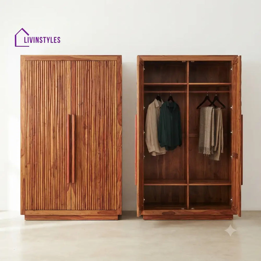 Hemangi Wooden Wardrobe for Clothes | Cupboard for Clothes