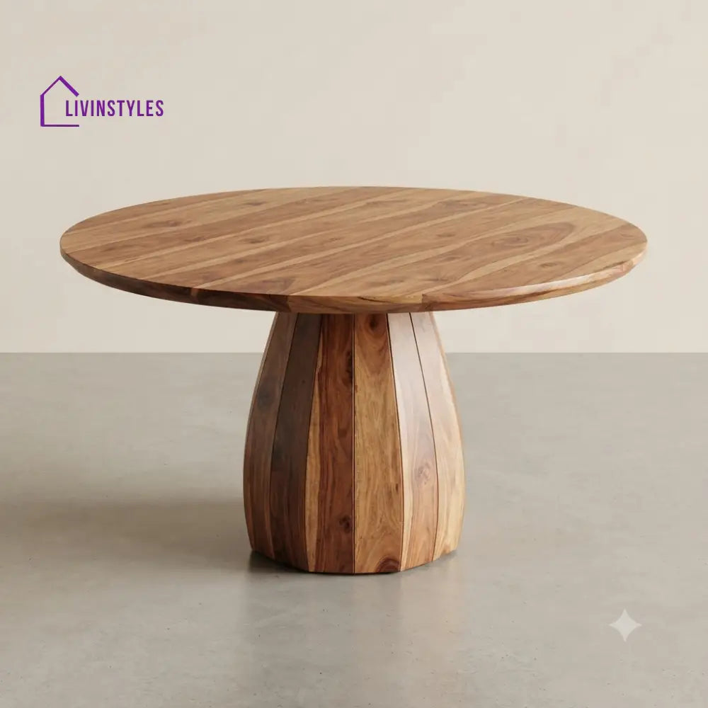 Hemisha Wooden Round Dining Table