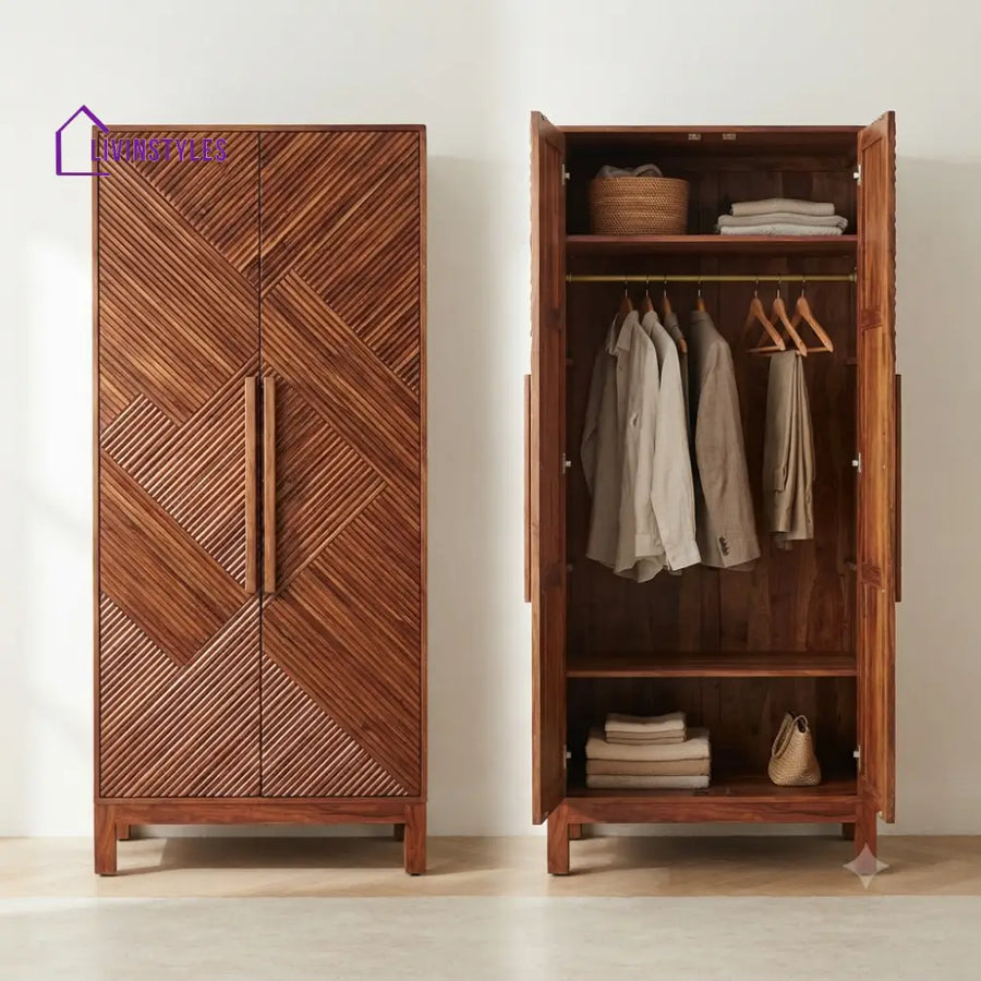 Hemisha Wooden Wardrobe for Clothes | Cupboard for Clothes