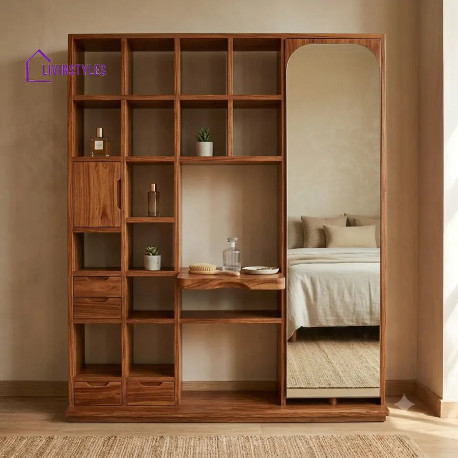 Henri Premium Solid Wood Dressing Table for Bedroom | New Designer Dressing Unit