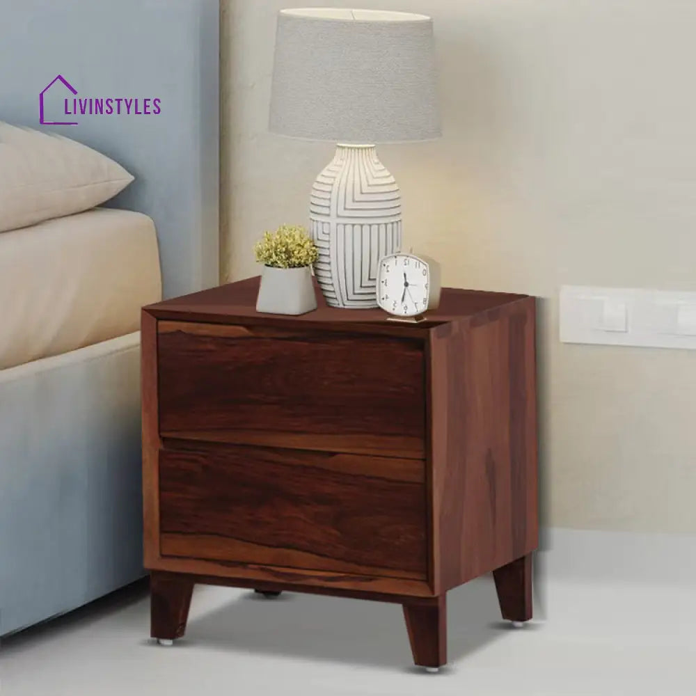 Darshan Solid Wood Bedside Tables Teak Bedroom Furniture Sets