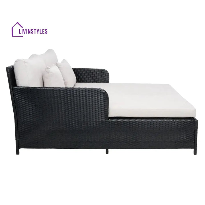 Heper Outdoor Poolside Sunbed With Cushion Daybed - Sunbed