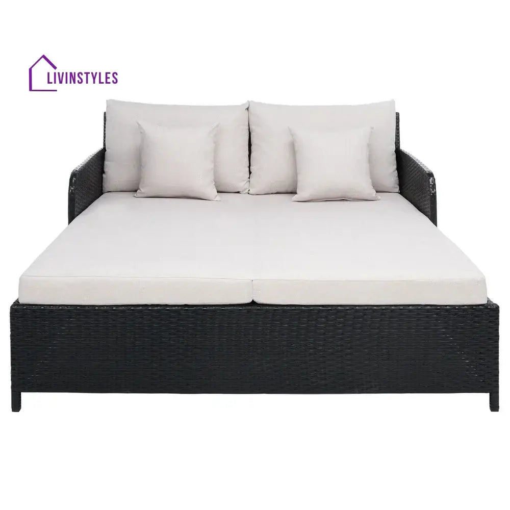 Heper Outdoor Poolside Sunbed With Cushion Daybed - Sunbed