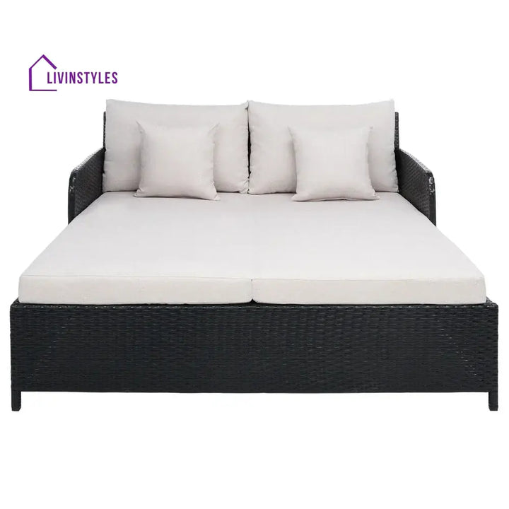 Heper Outdoor Poolside Sunbed With Cushion Daybed - Sunbed