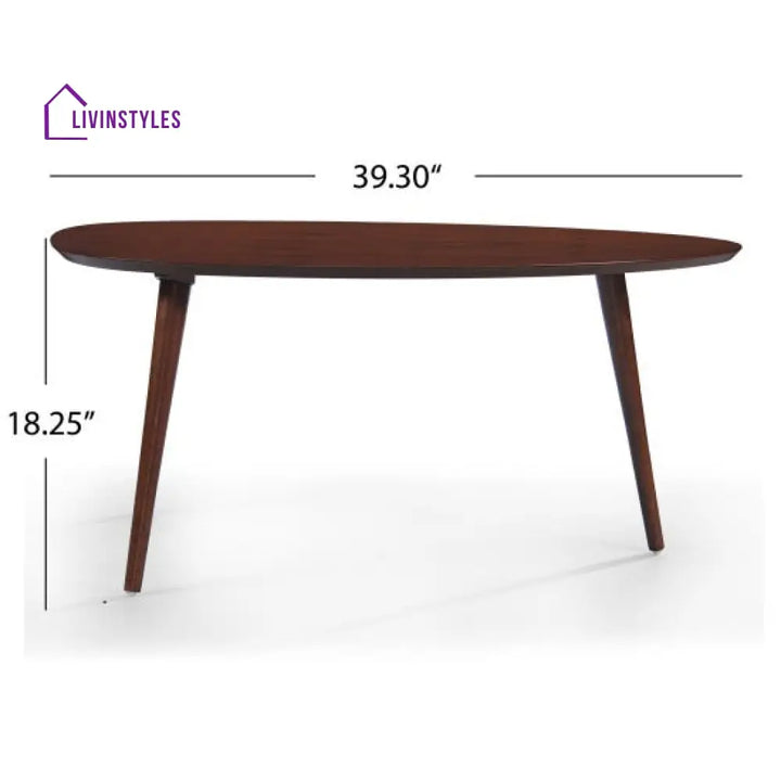 Herald Coffee Table | Oval Shaped Simply Designed Coffee Table
